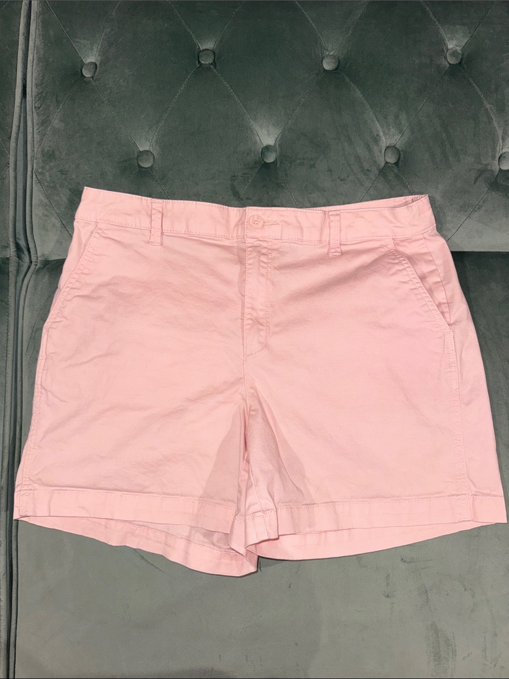 Classic Pastel Pink Cotton Bermuda Shorts